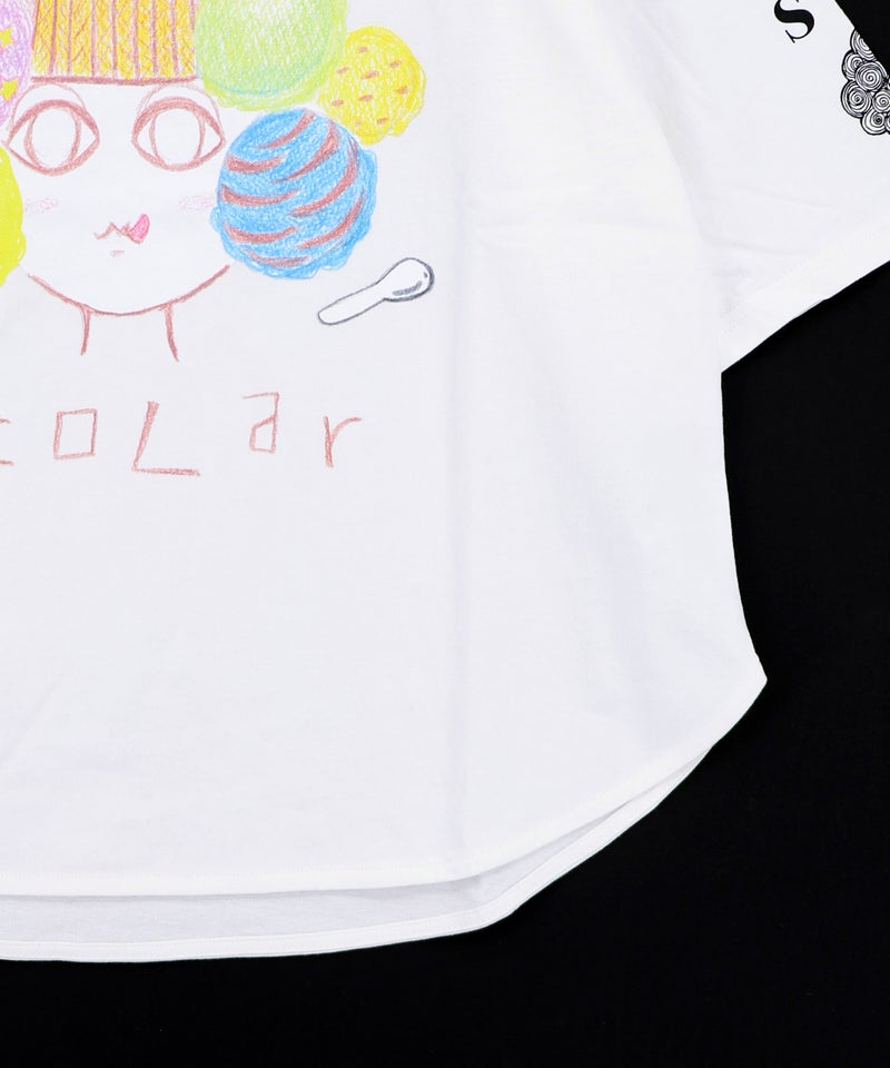 頭の中はアイスクリームでいっぱい柄Tシャツ-9