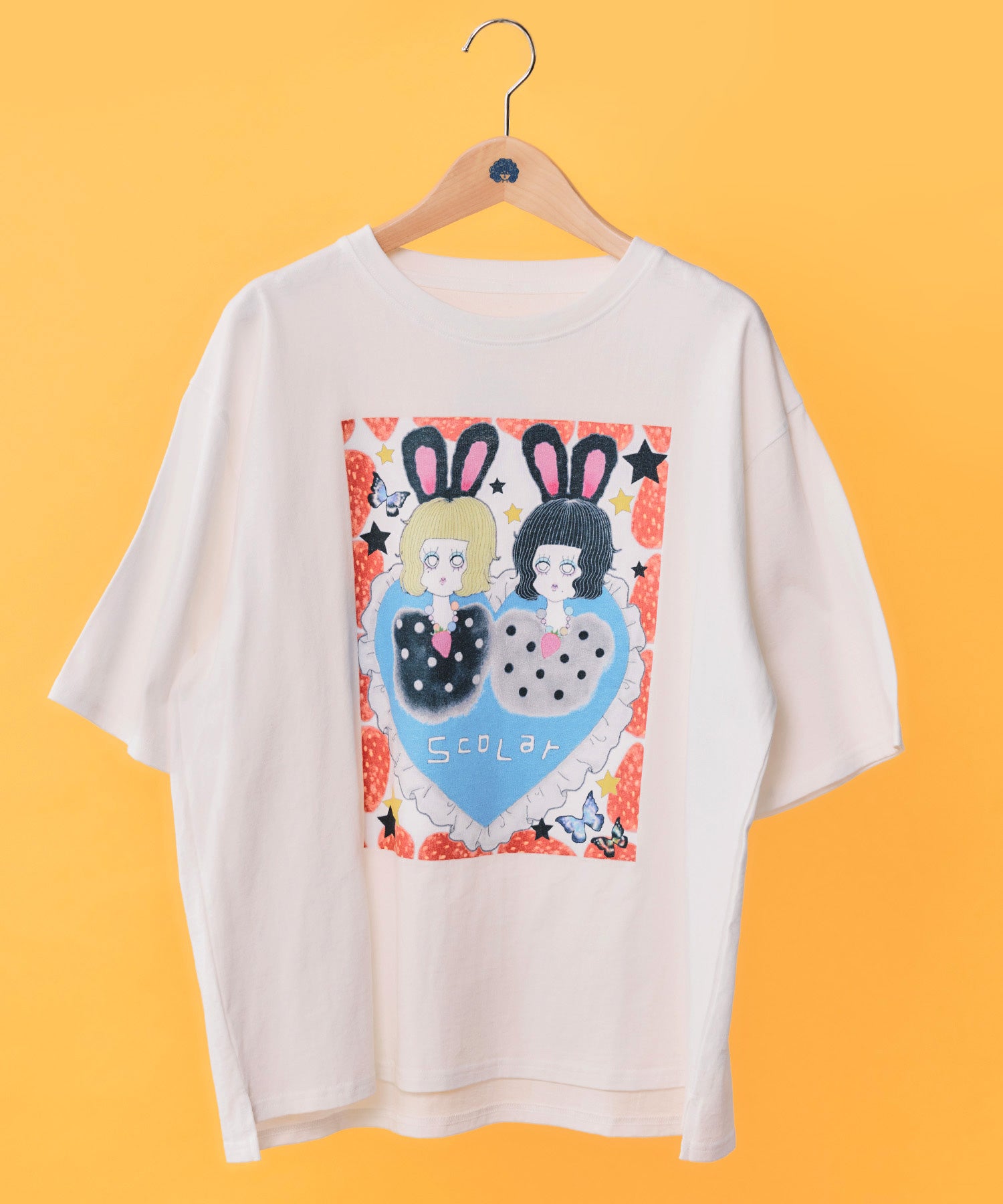 162677：【イラスト募集】フラゴラ・ツインズ柄Tシャツの通販-ScoLar