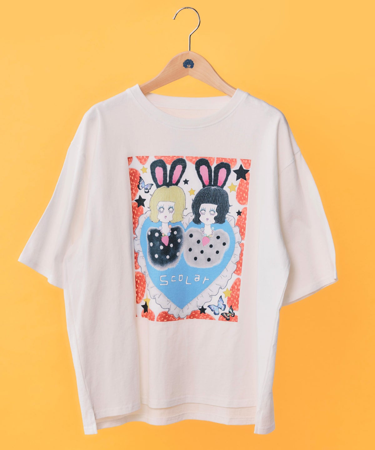 フラゴラ・ツインズ柄Tシャツ-1