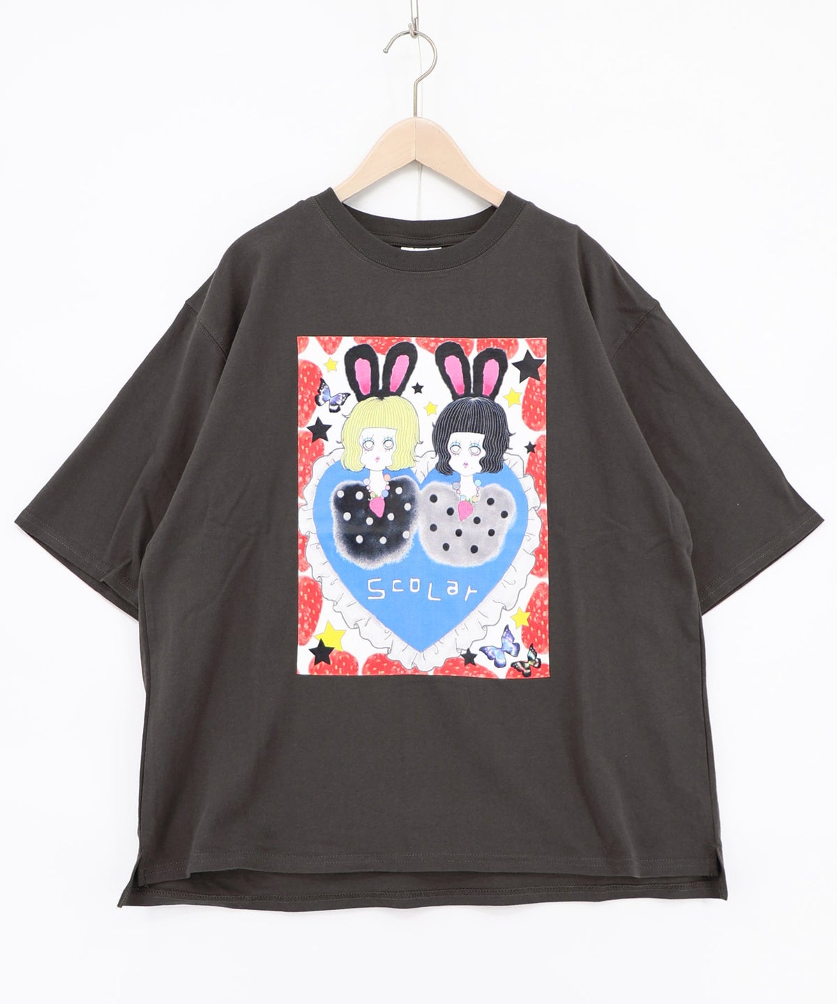 フラゴラ・ツインズ柄Tシャツ-5