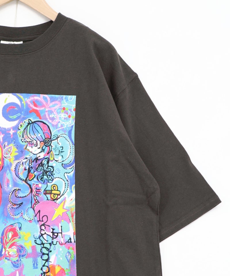 オアシスの夢柄Tシャツ-15