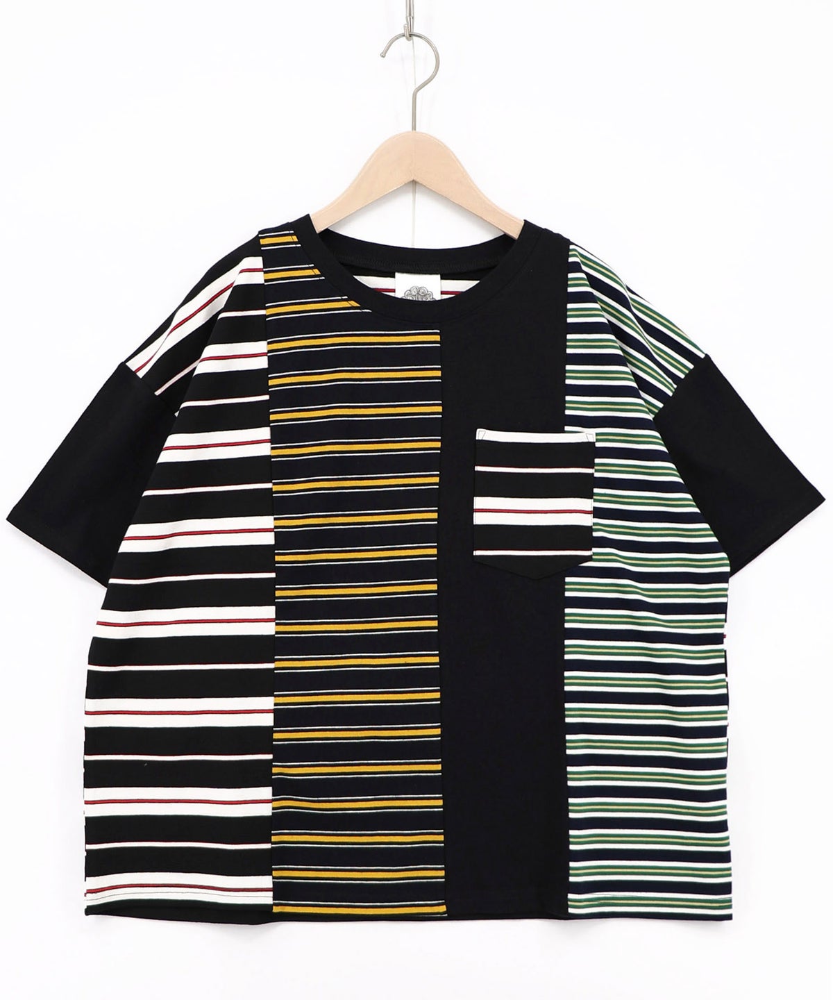 ボーダー切替 スカラーちゃんバックプリントTシャツ-15