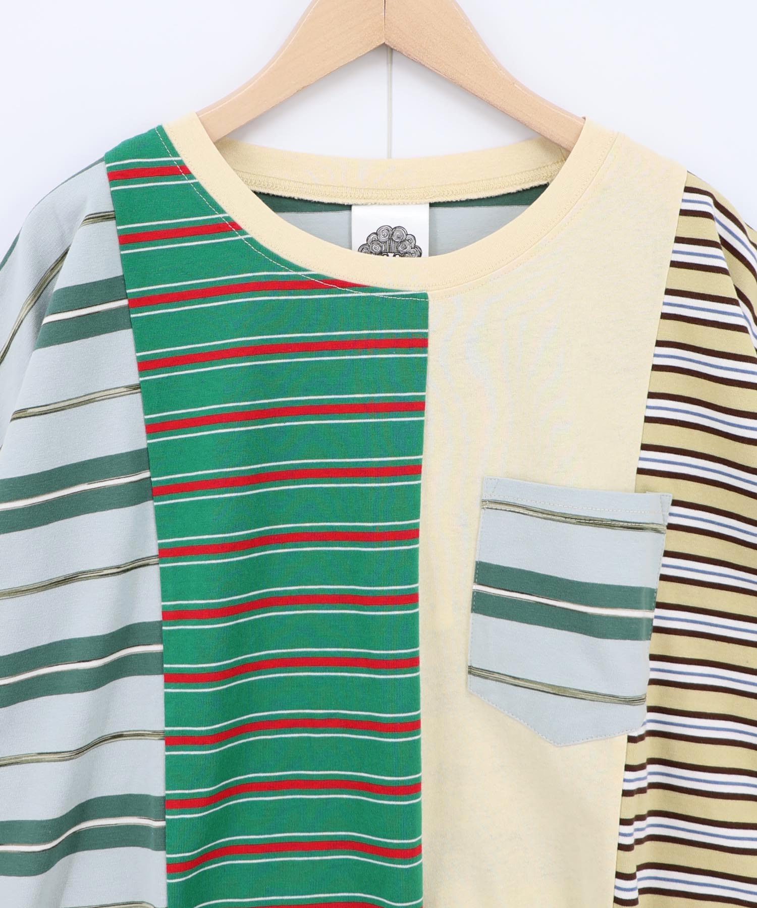 162696：ボーダー切替 スカラーちゃんバックプリントTシャツの通販-ScoLar