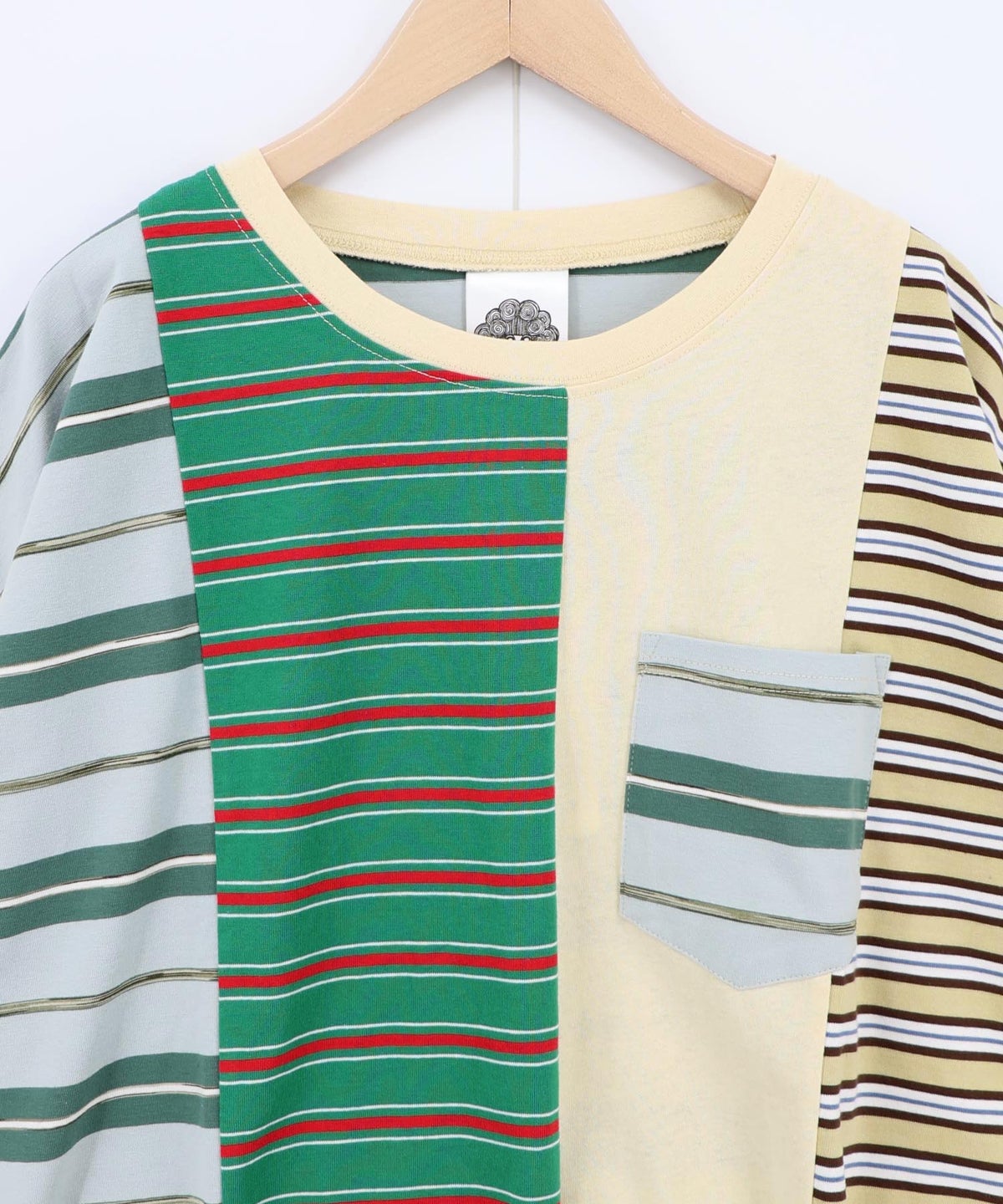 ボーダー切替 スカラーちゃんバックプリントTシャツ-18