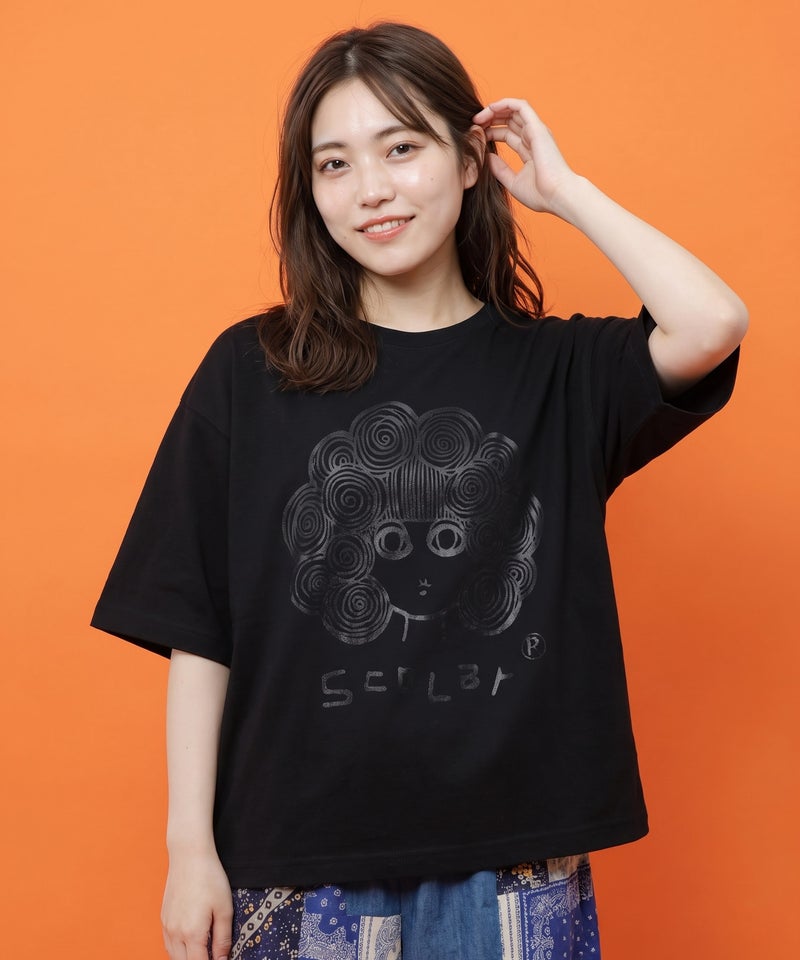 オーロラ箔スカラーちゃん 接触冷感Tシャツ-1