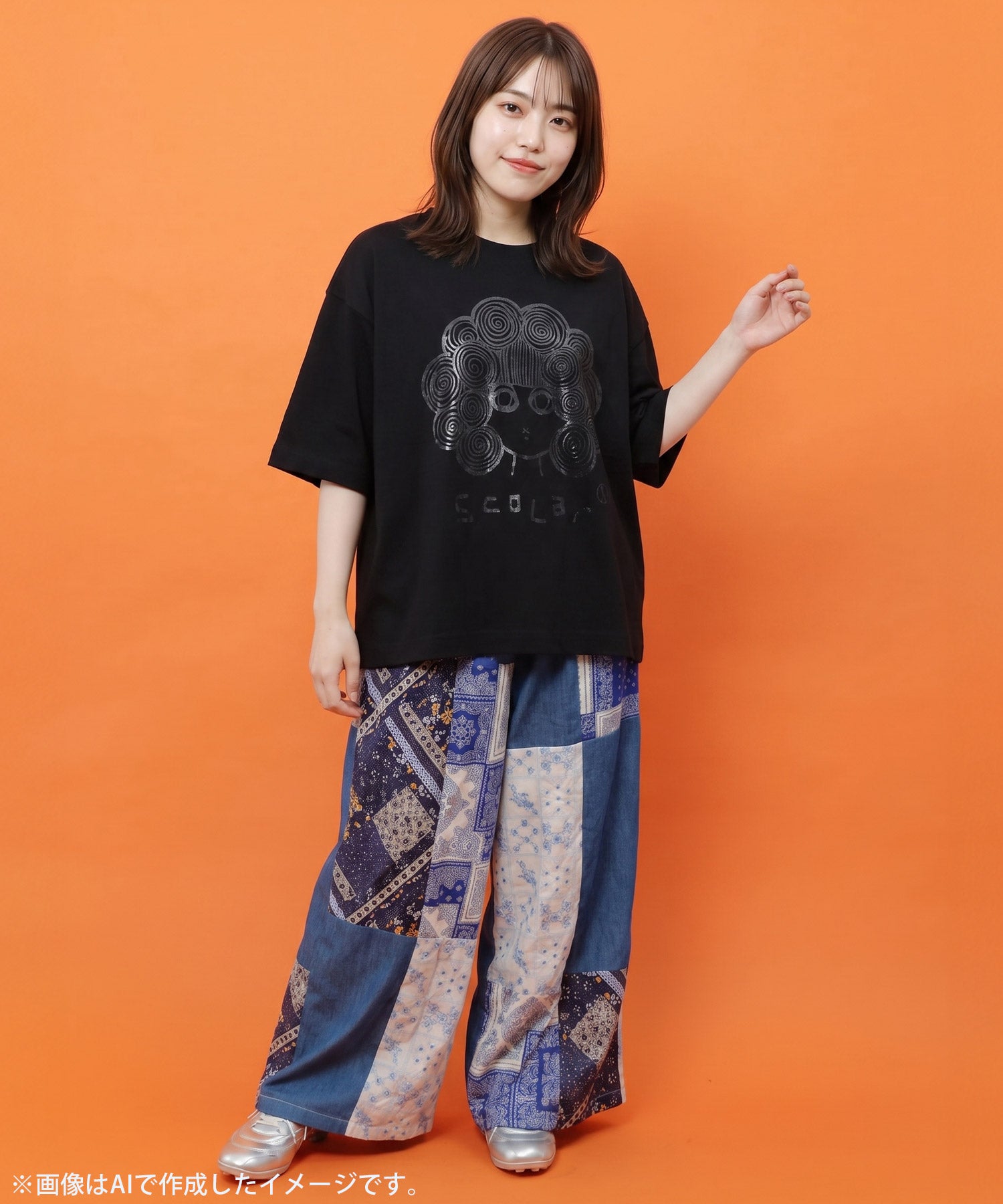 162693：オーロラ箔スカラーちゃん 接触冷感Tシャツの通販-ScoLar
