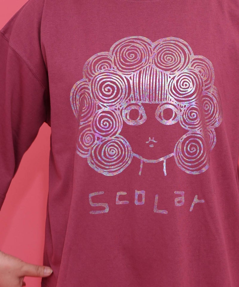 オーロラ箔スカラーちゃん 接触冷感Tシャツ-4