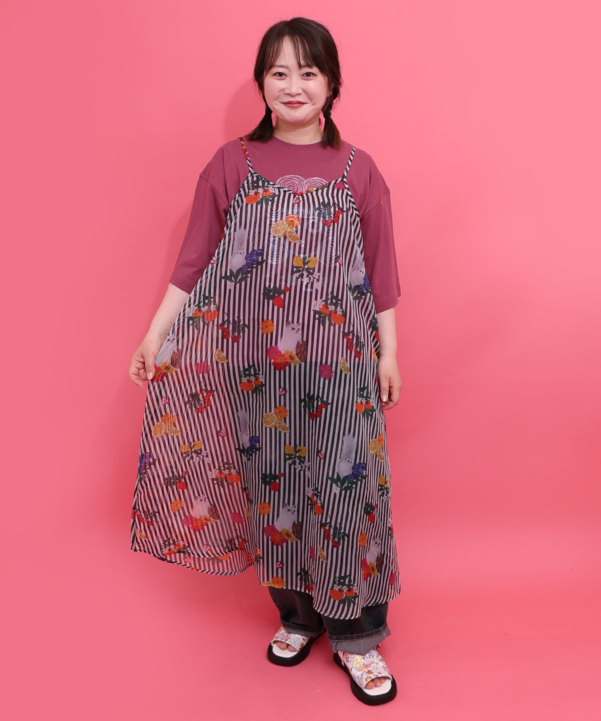 オーロラ箔スカラーちゃん 接触冷感Tシャツ-5