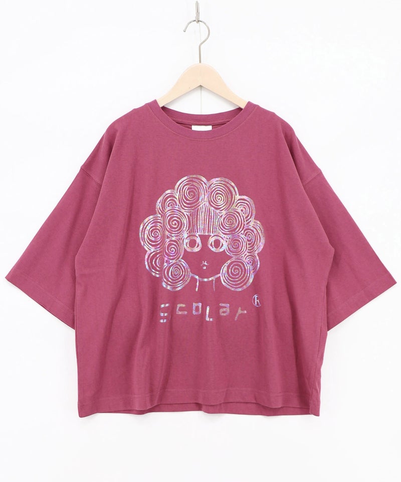 オーロラ箔スカラーちゃん 接触冷感Tシャツ-10