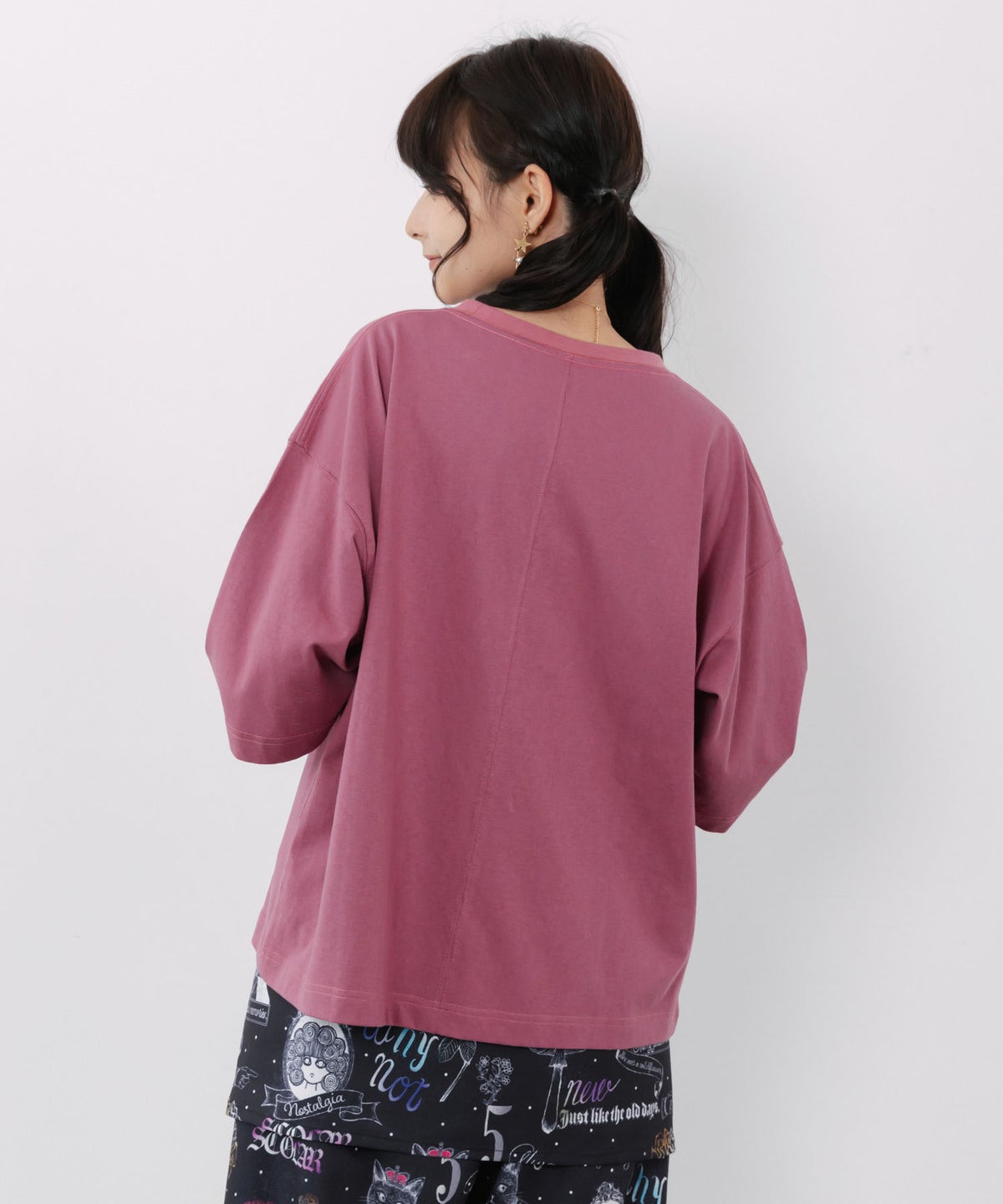 スカラー特性お月見パフェ柄 接触冷感Tシャツ-5
