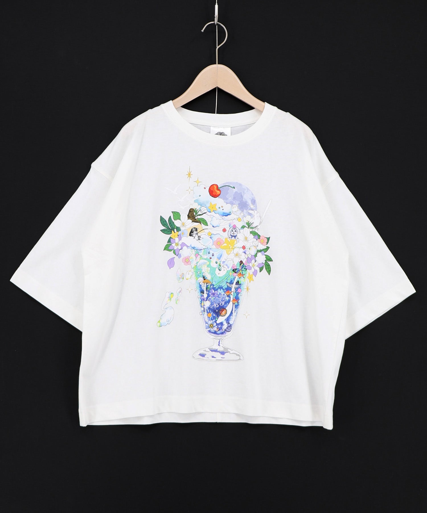 162692：スカラー特製お月見パフェ柄 接触冷感Tシャツの通販-ScoLar
