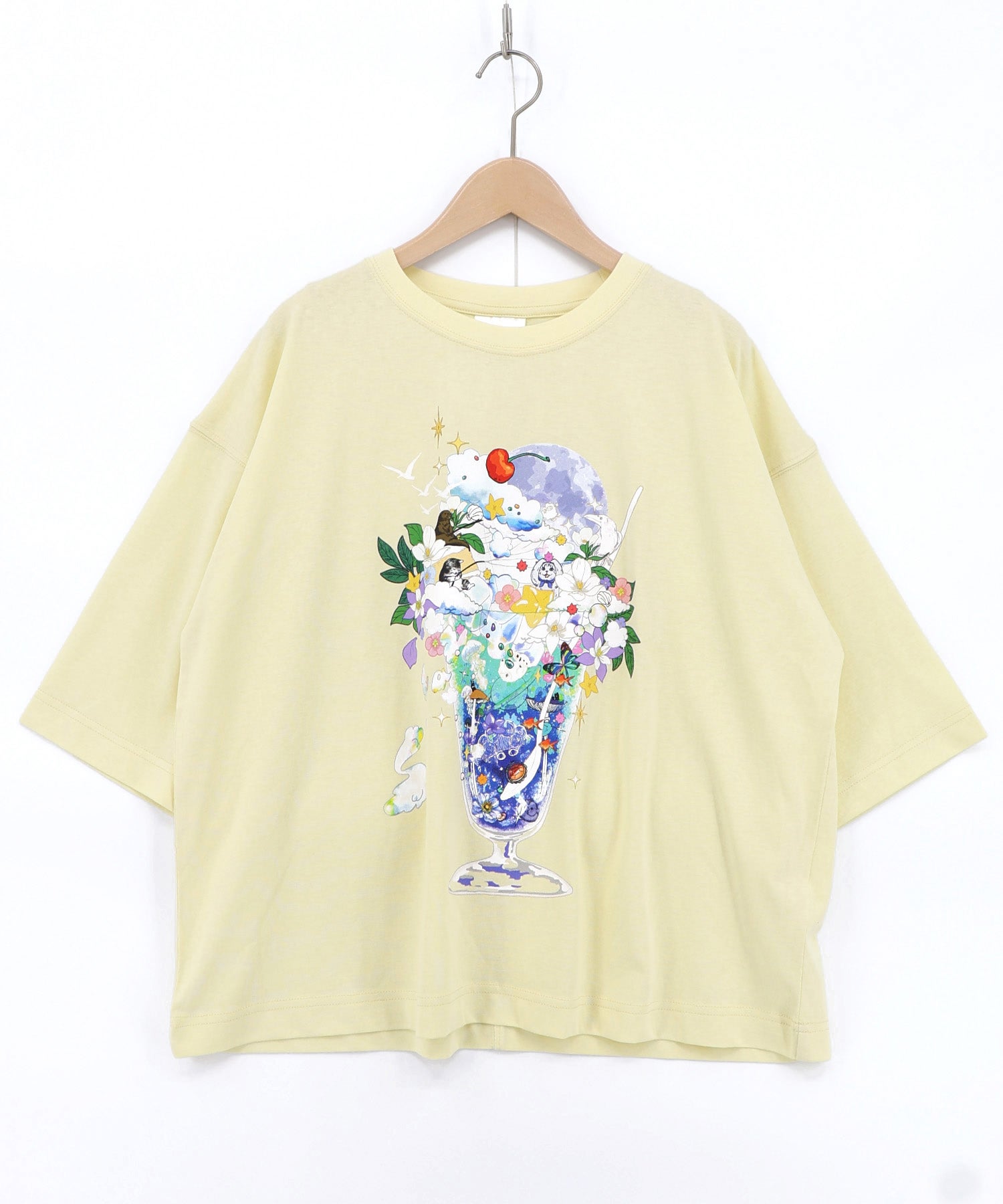 162692：スカラー特製お月見パフェ柄 接触冷感Tシャツの通販-ScoLar