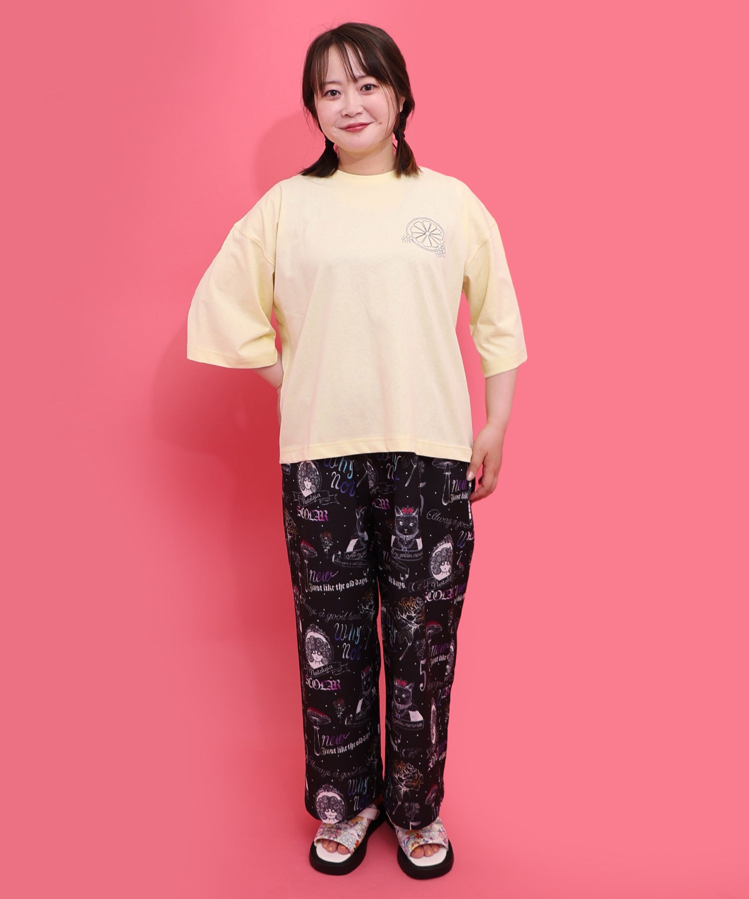 162691：スカラーレモンガール柄 接触冷感Tシャツの通販-ScoLar