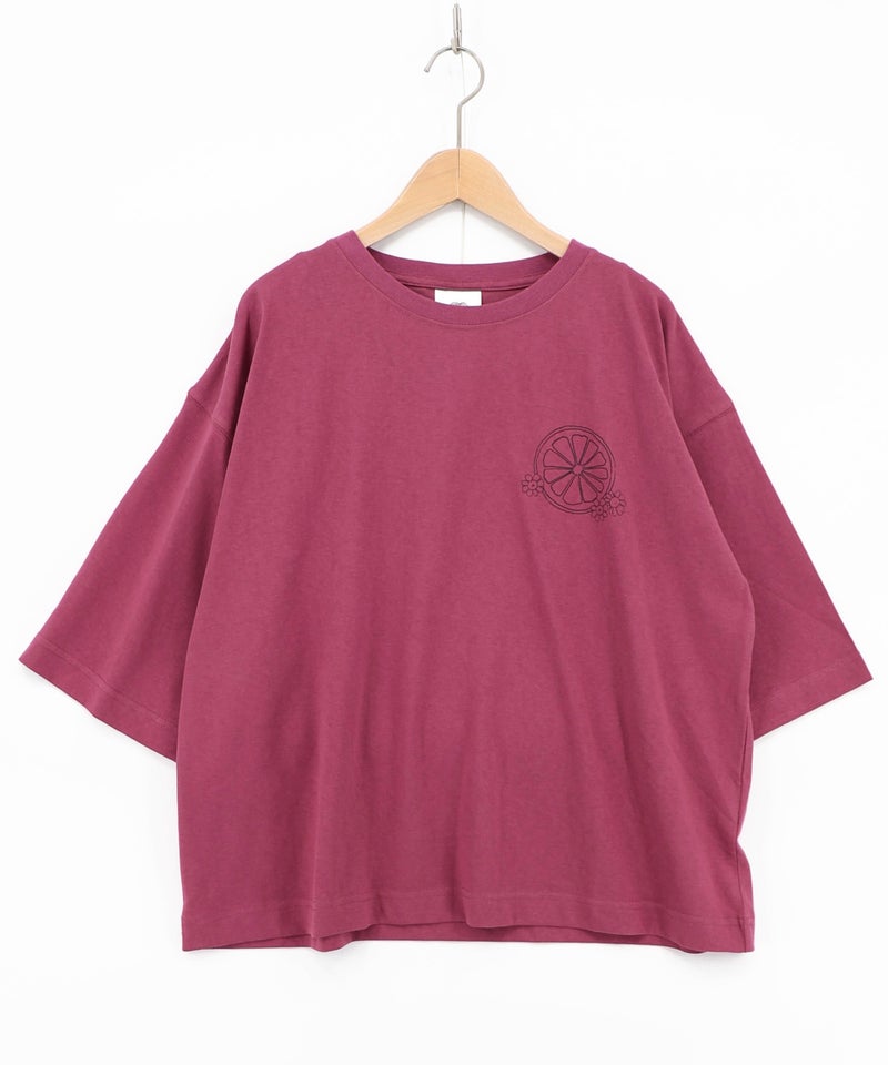スカラーレモンガール柄 接触冷感Tシャツ-12