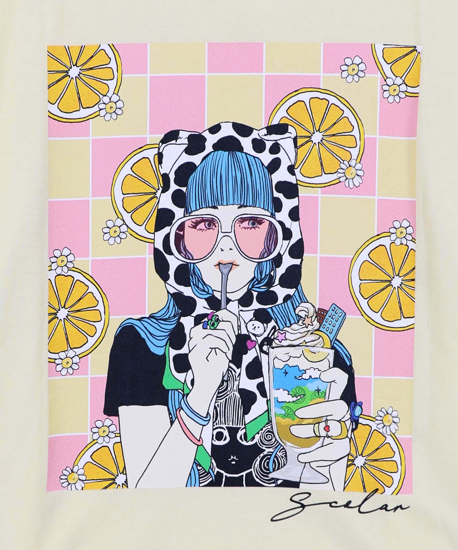 涼 91cm×122cm 162691：スカラーレモンガール柄 接触冷感Tシャツの通販-ScoLar