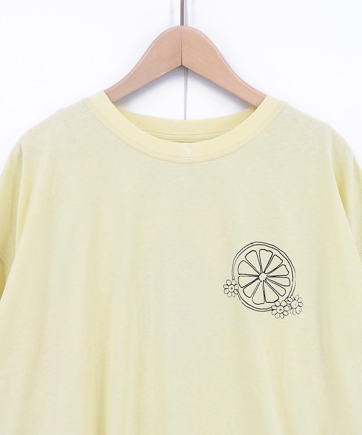 スカラーレモンガール柄 接触冷感Tシャツ-18
