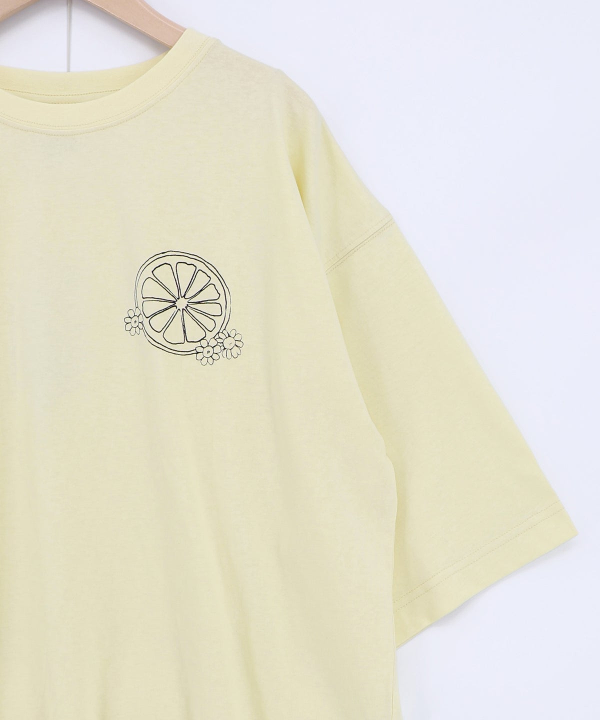スカラーレモンガール柄 接触冷感Tシャツ-19