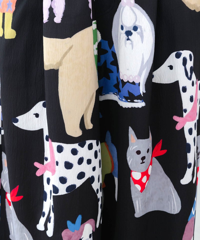 3柄展開 リラックスワイドパンツ-10