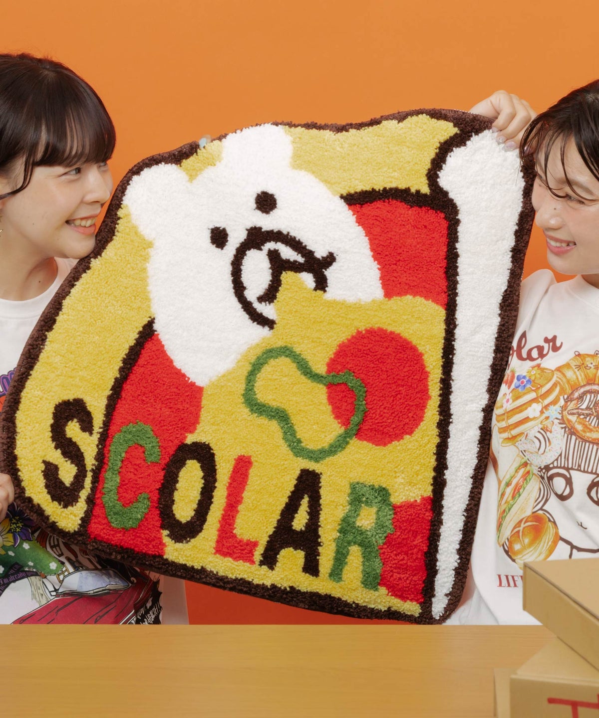 クマとピザのタフティングマット-2