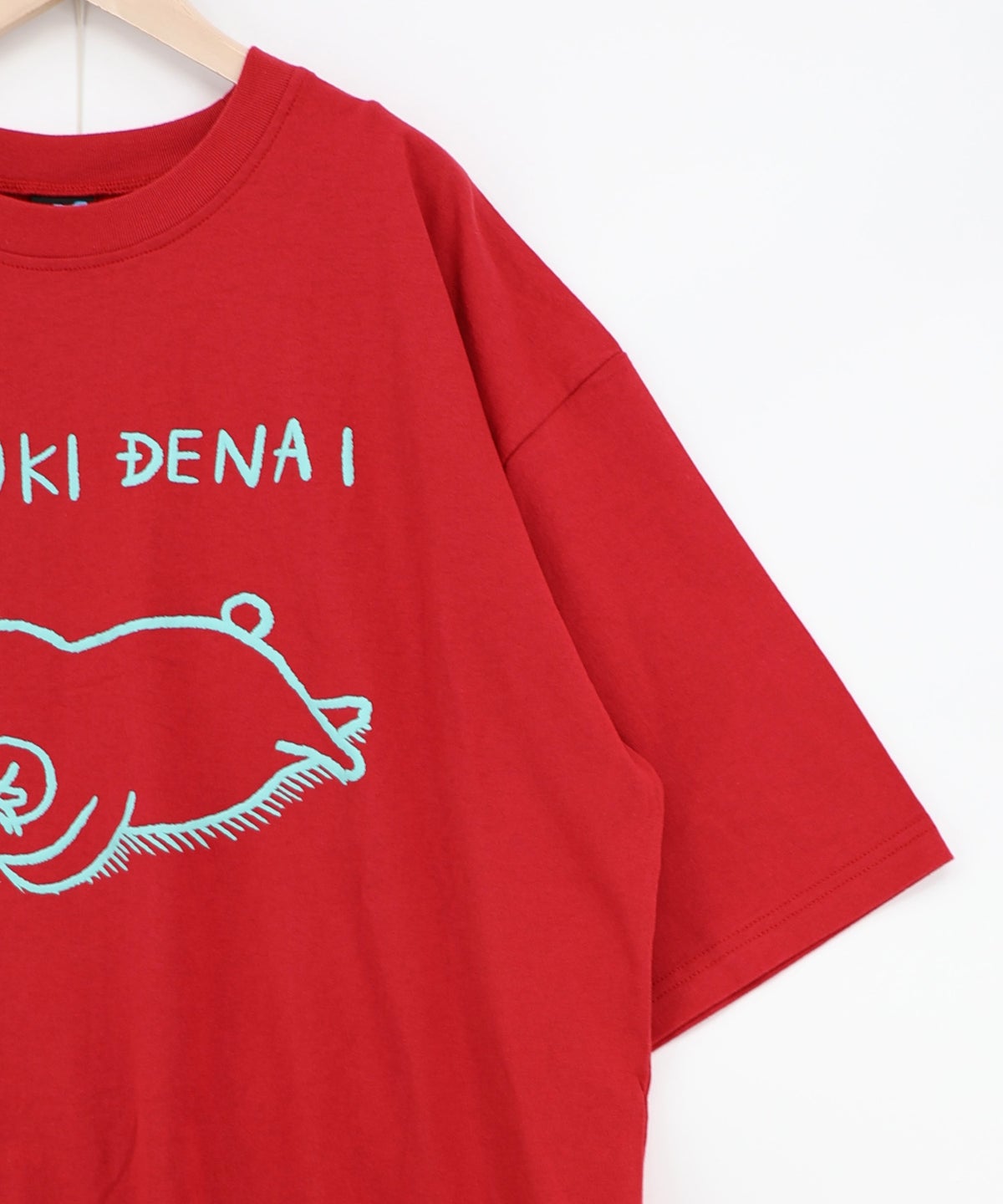 やる気でないクマ柄Tシャツ-23