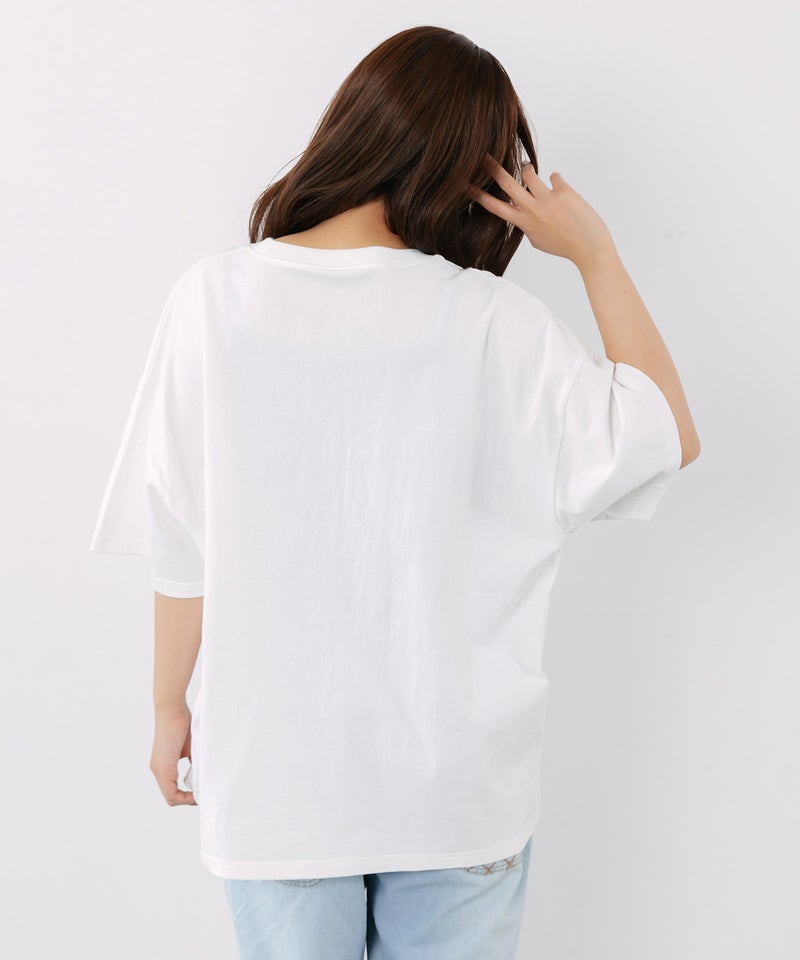 クリームソーダおばけウサギ柄Tシャツ-5