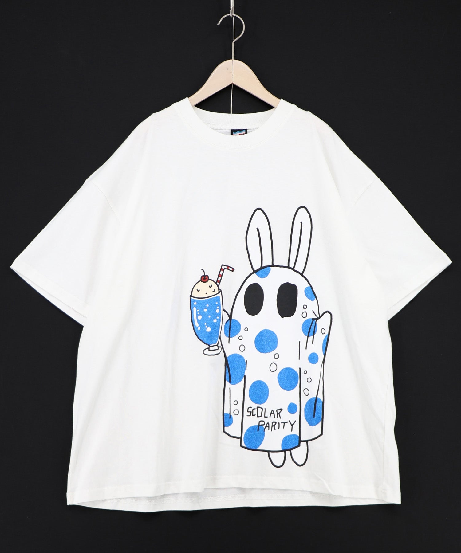 362124：クリームソーダおばけウサギ柄Tシャツの通販-ScoLar