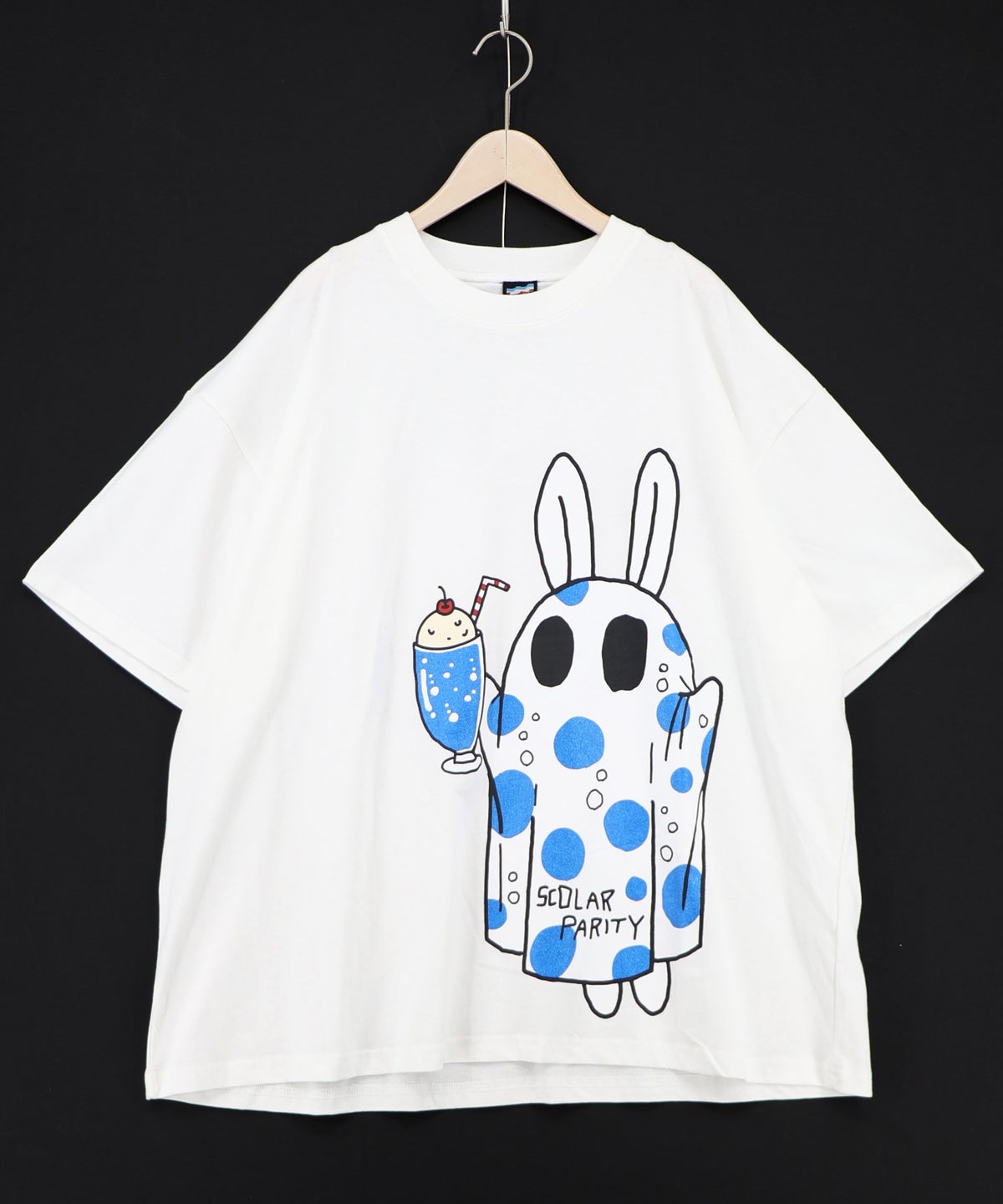 クリームソーダおばけウサギ柄Tシャツ-9