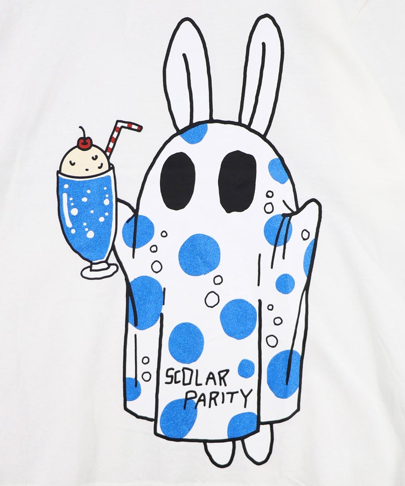 クリームソーダおばけウサギ柄Tシャツ-10