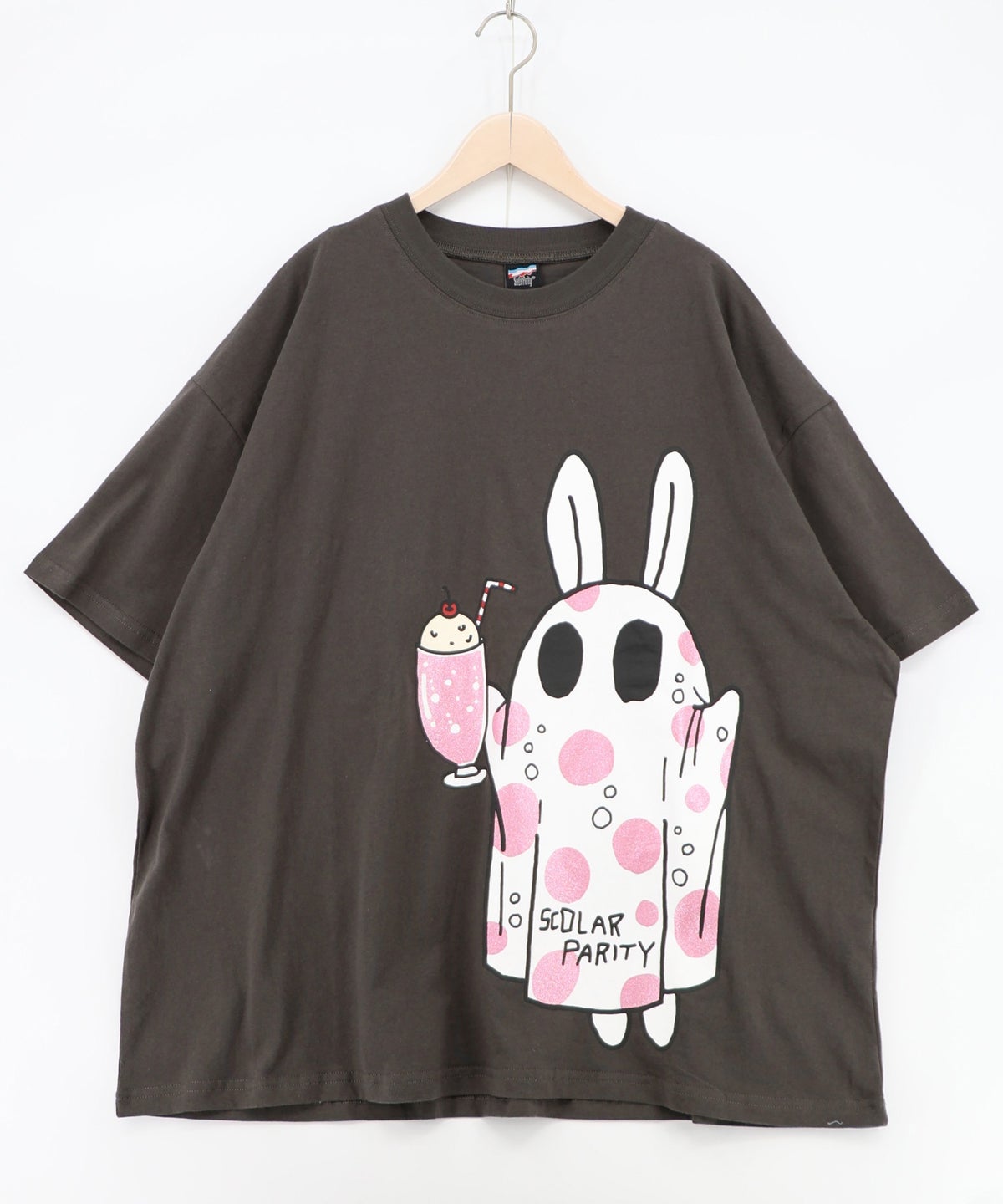 クリームソーダおばけウサギ柄Tシャツ-11