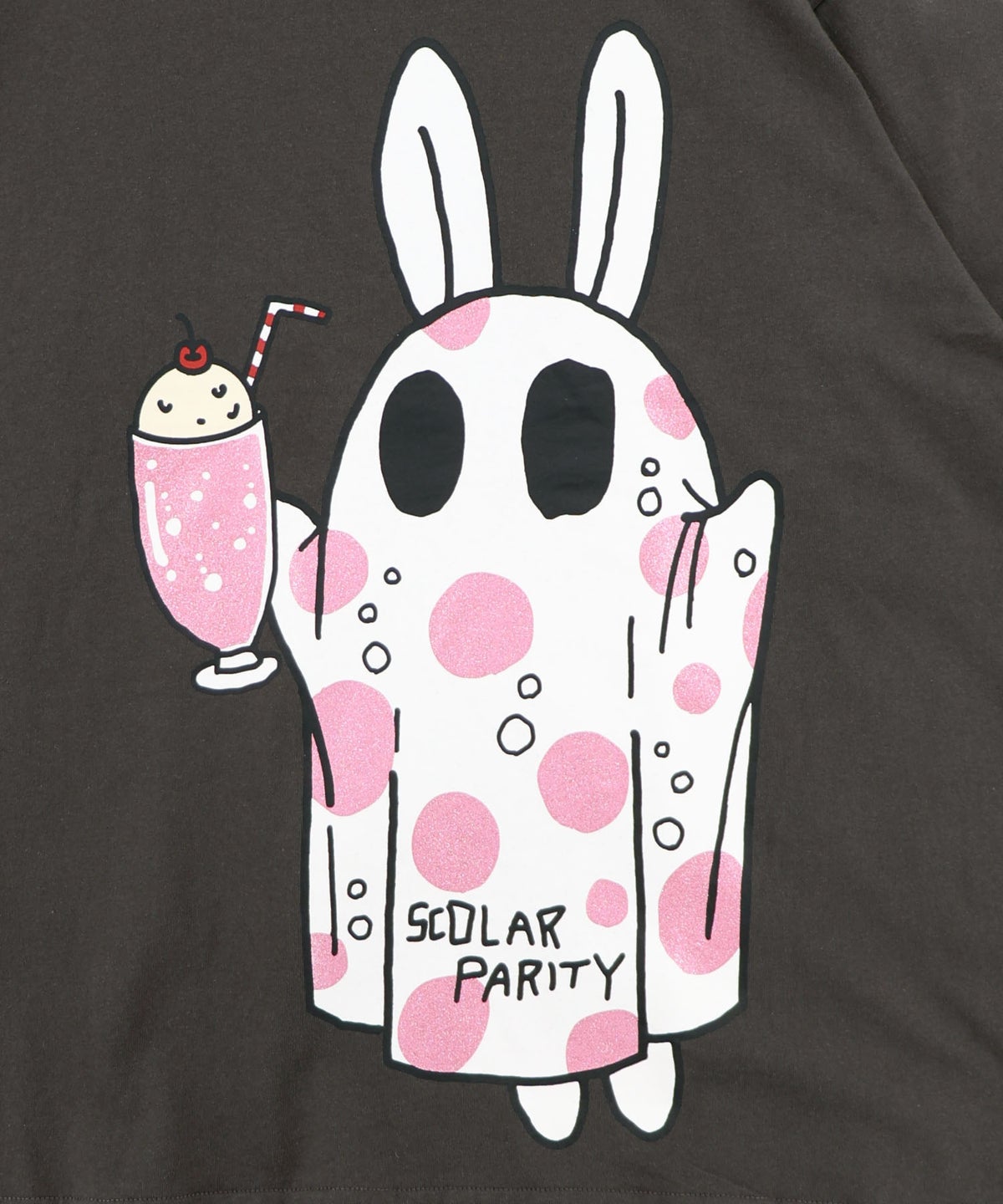 クリームソーダおばけウサギ柄Tシャツ-12