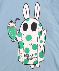 クリームソーダおばけウサギ柄Tシャツ-14