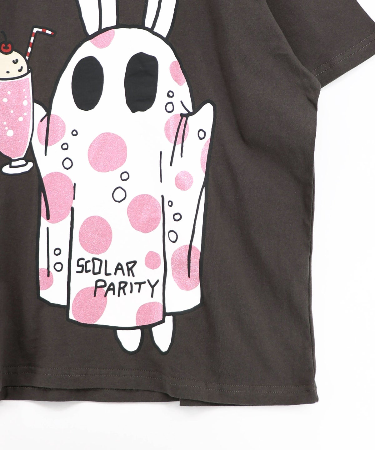 クリームソーダおばけウサギ柄Tシャツ-17