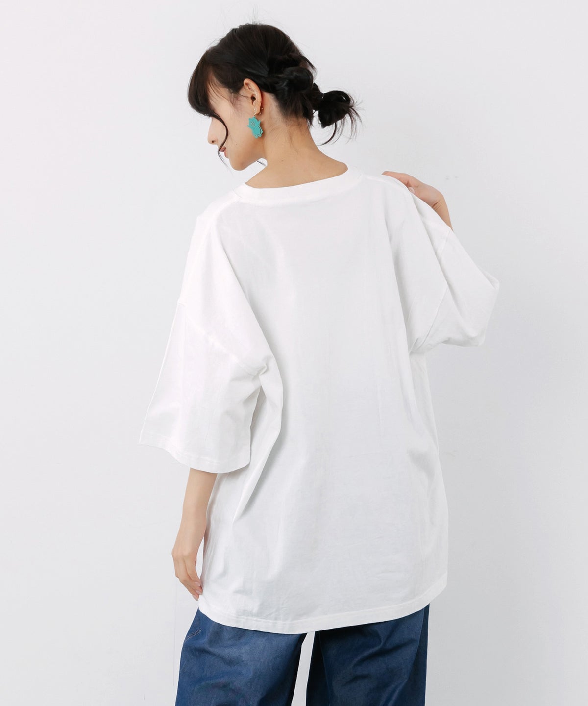 ぷりぷり日焼けえび柄 UVプリントTシャツ-5