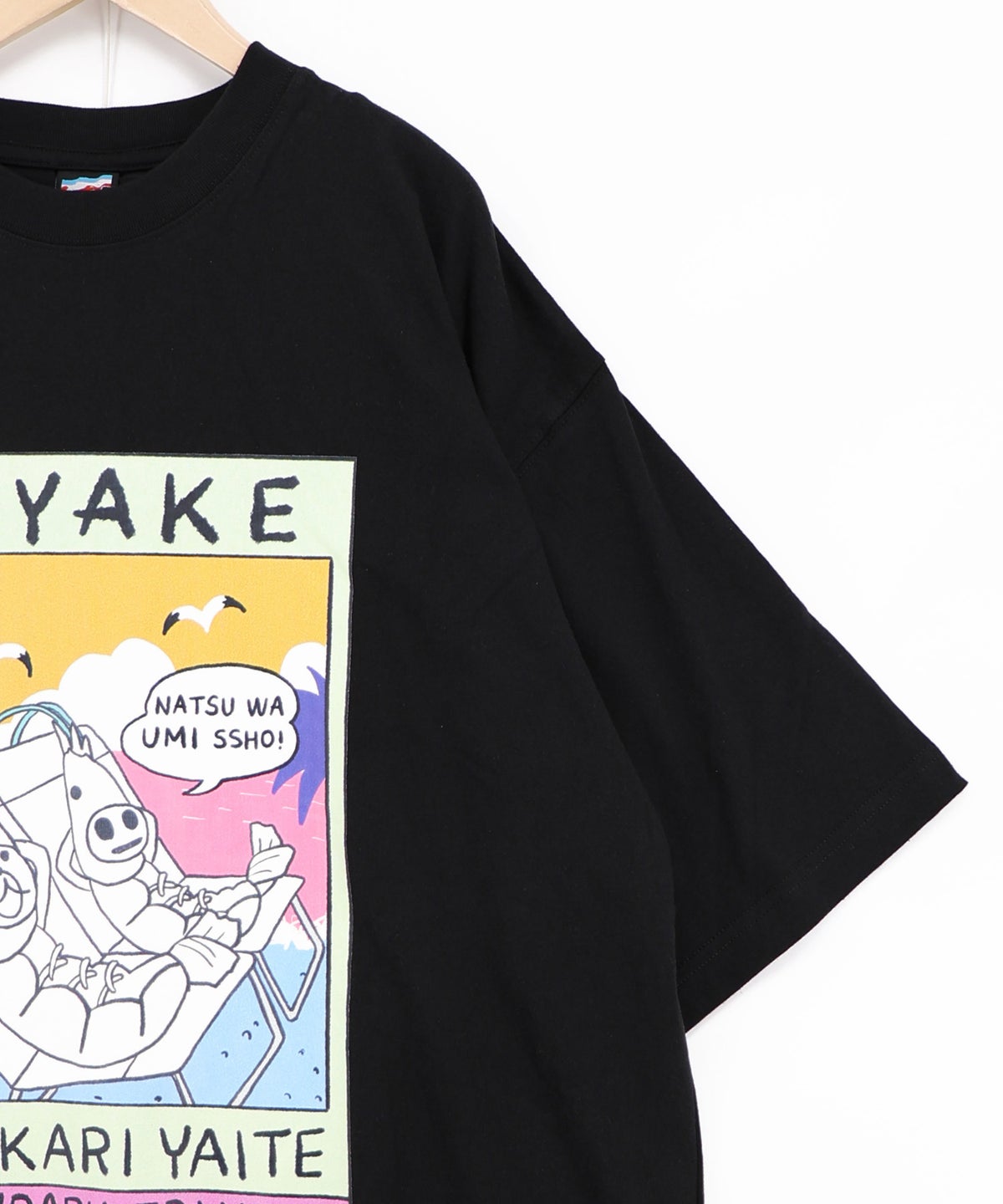 ぷりぷり日焼けえび柄 UVプリントTシャツ-17