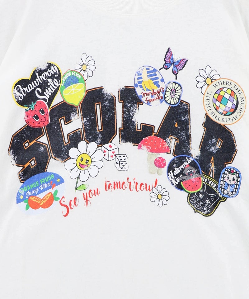 フリル袖付き ポップロゴTシャツ-10