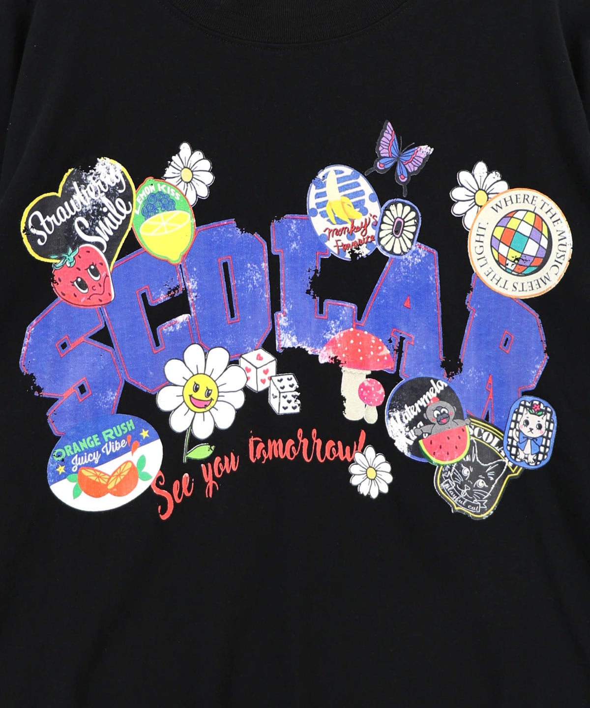 フリル袖付き ポップロゴTシャツ-12