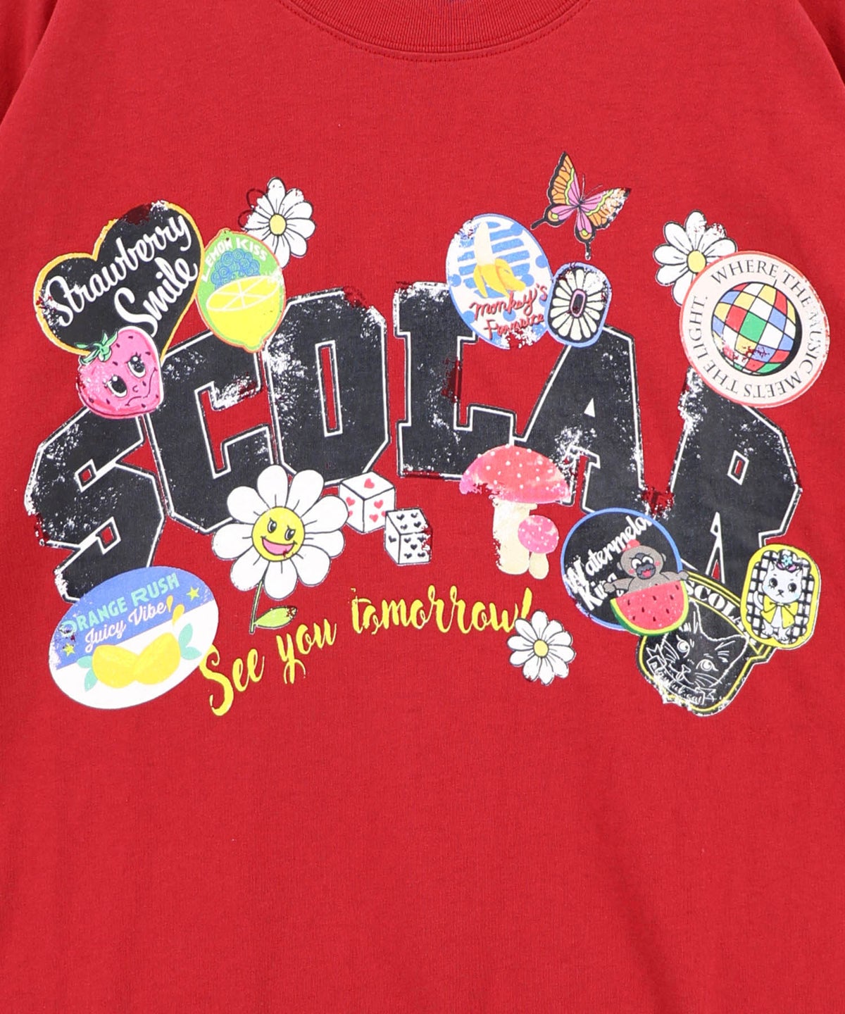 フリル袖付き ポップロゴTシャツ-14