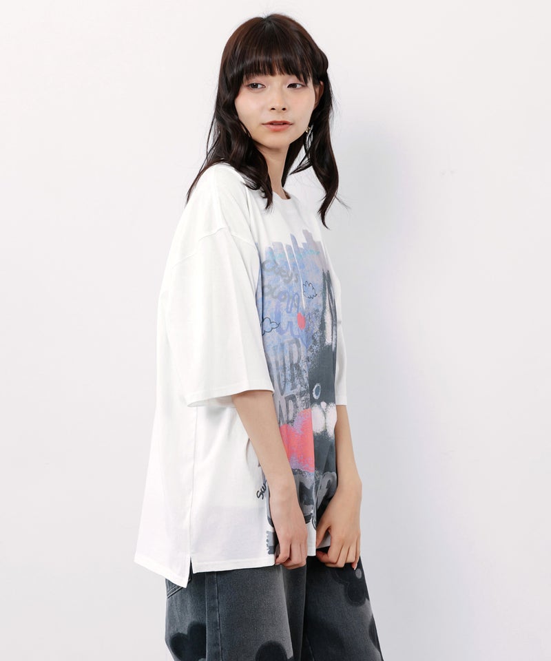 もこもこラビル柄Tシャツ-4