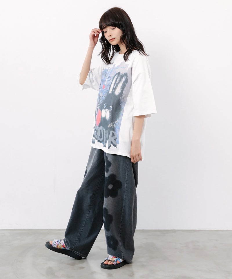 もこもこラビル柄Tシャツ-6