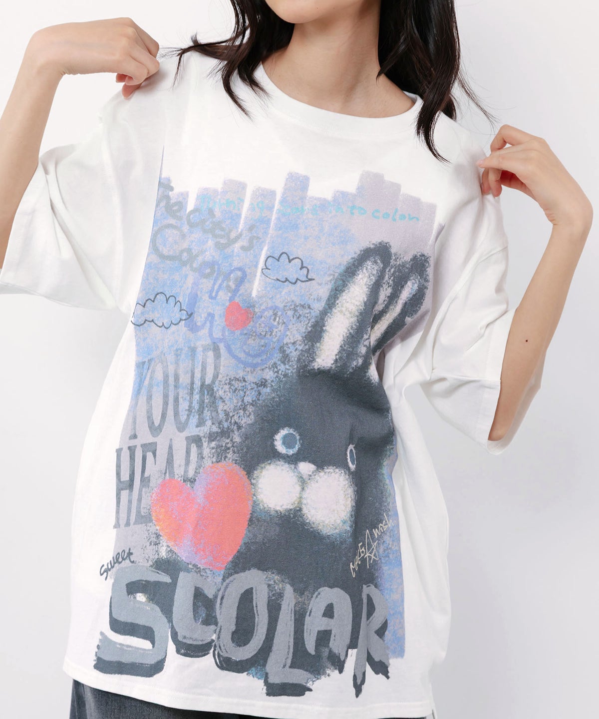 もこもこラビル柄Tシャツ-8