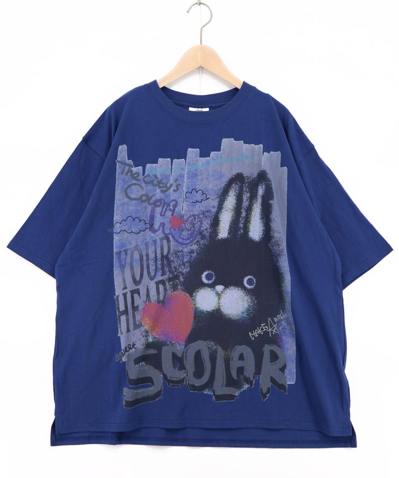 もこもこラビル柄Tシャツ-13