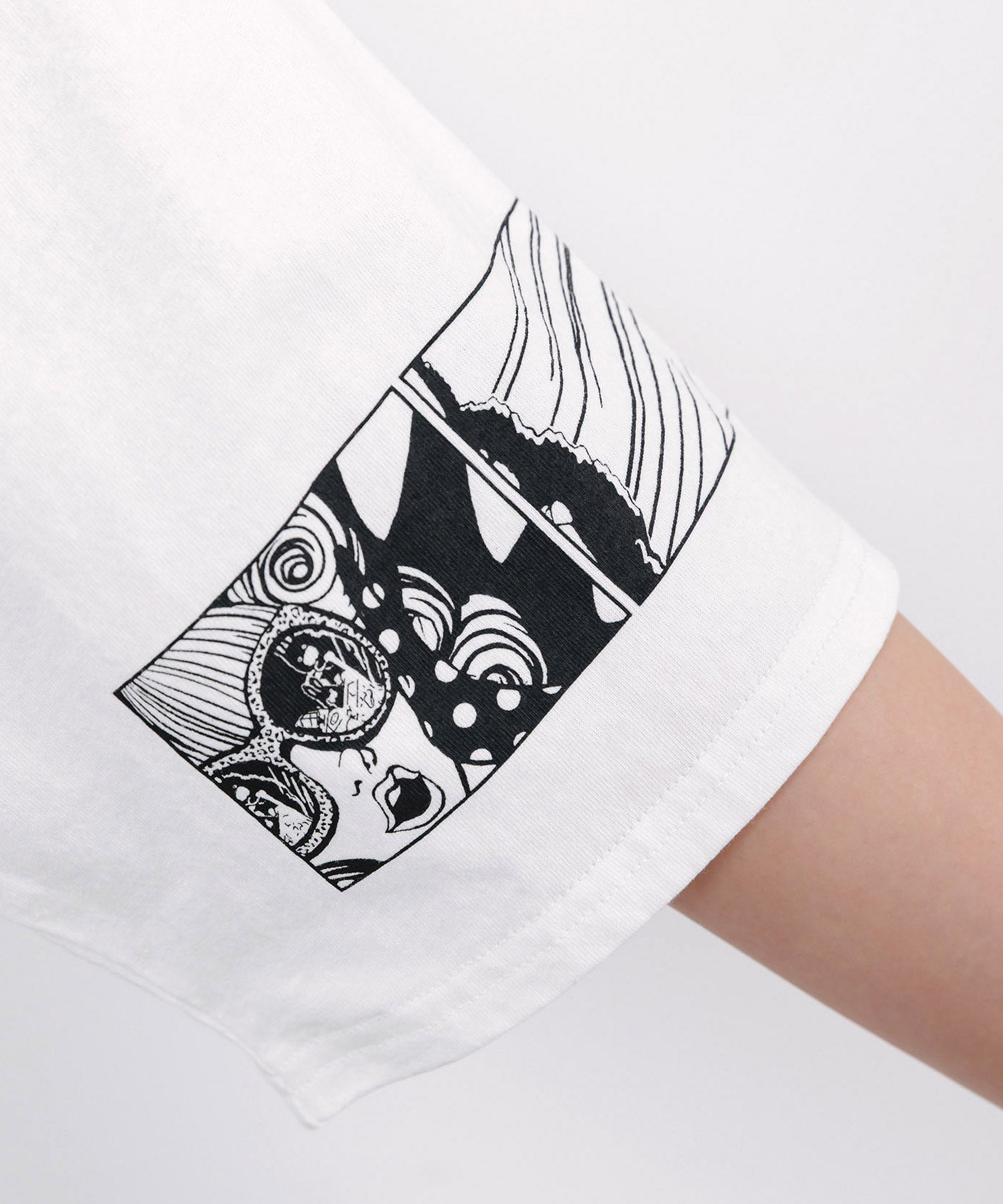 162711：びっくりガール柄 四コマ風Tシャツの通販-ScoLar