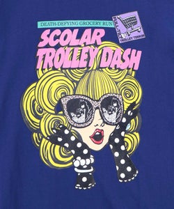 びっくりガール柄 四コマ風Tシャツ-22