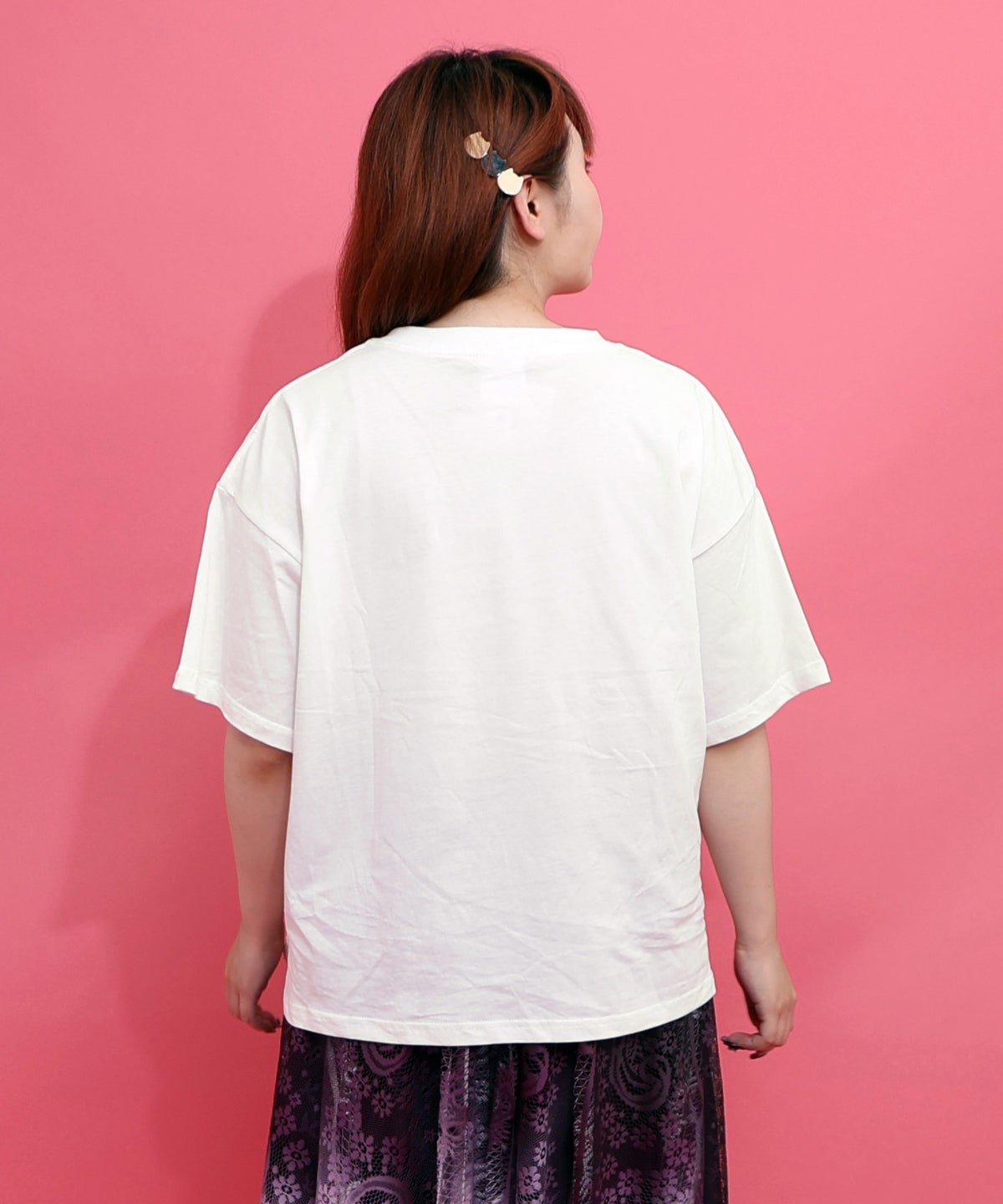 お花いっぱい水族館柄Tシャツ-6
