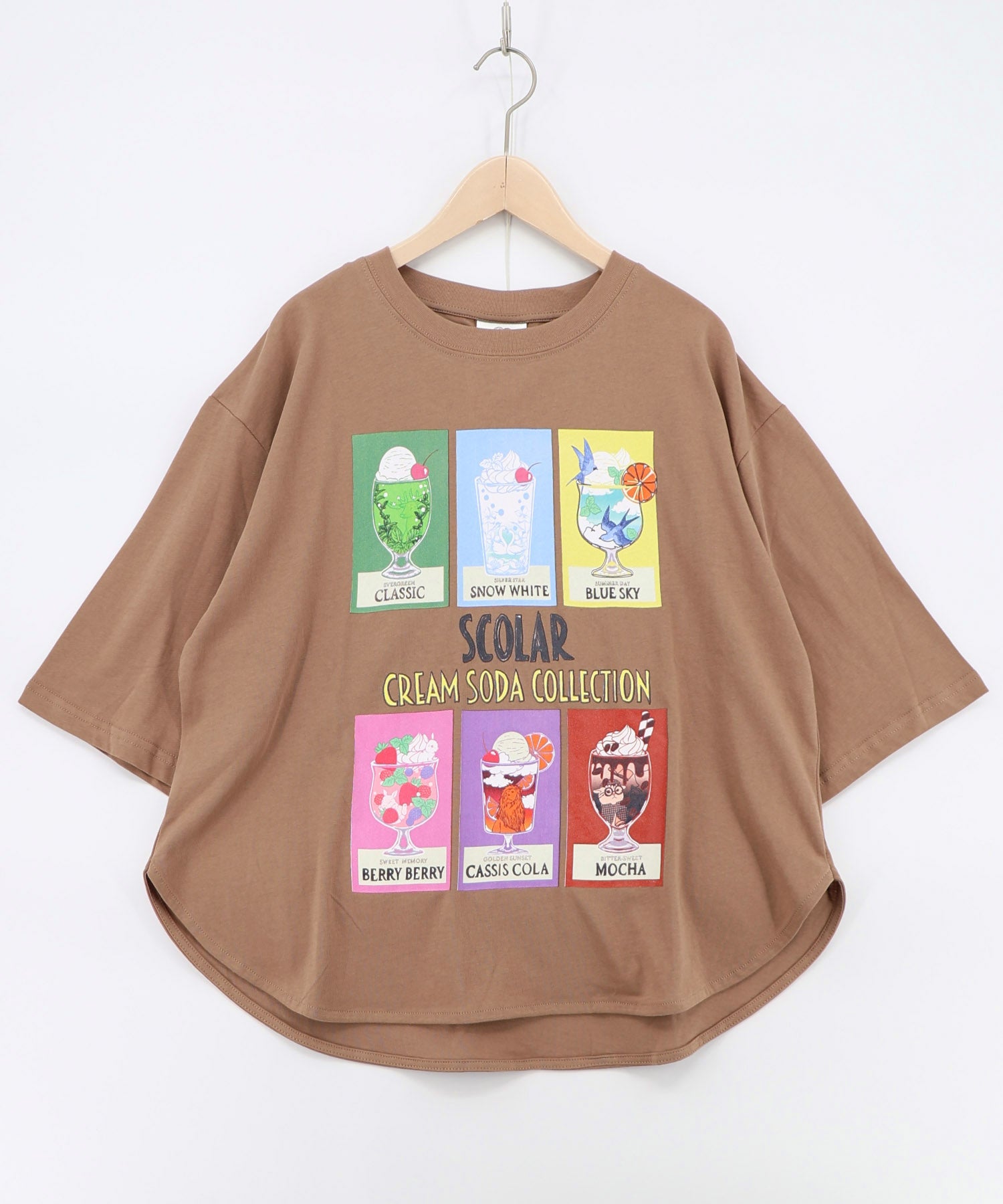 162705：スカラークリームソーダコレクション柄Tシャツの通販-ScoLar