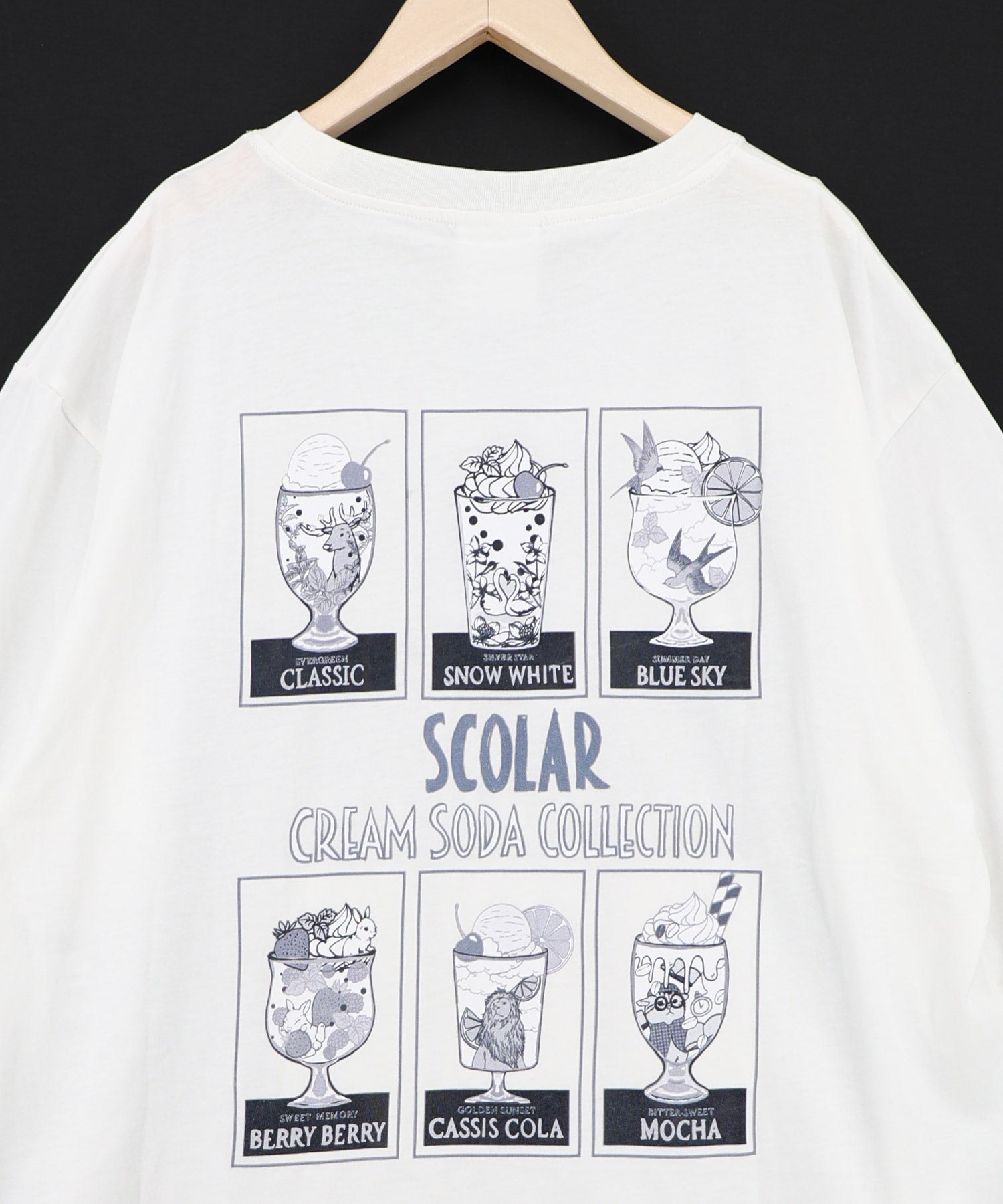 162705：スカラークリームソーダコレクション柄Tシャツの通販-ScoLar
