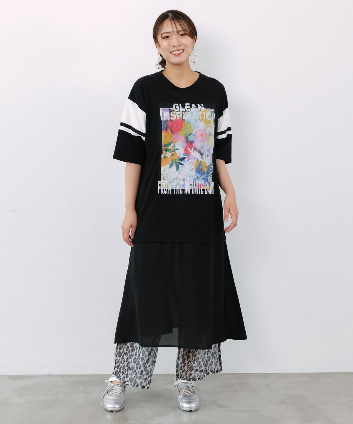 2柄展開 シアー裾切替 ボドレーペチパンツ-7