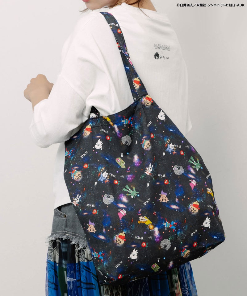 クレヨンしんちゃん×ScoLar 花宇宙の総柄バッグ-5