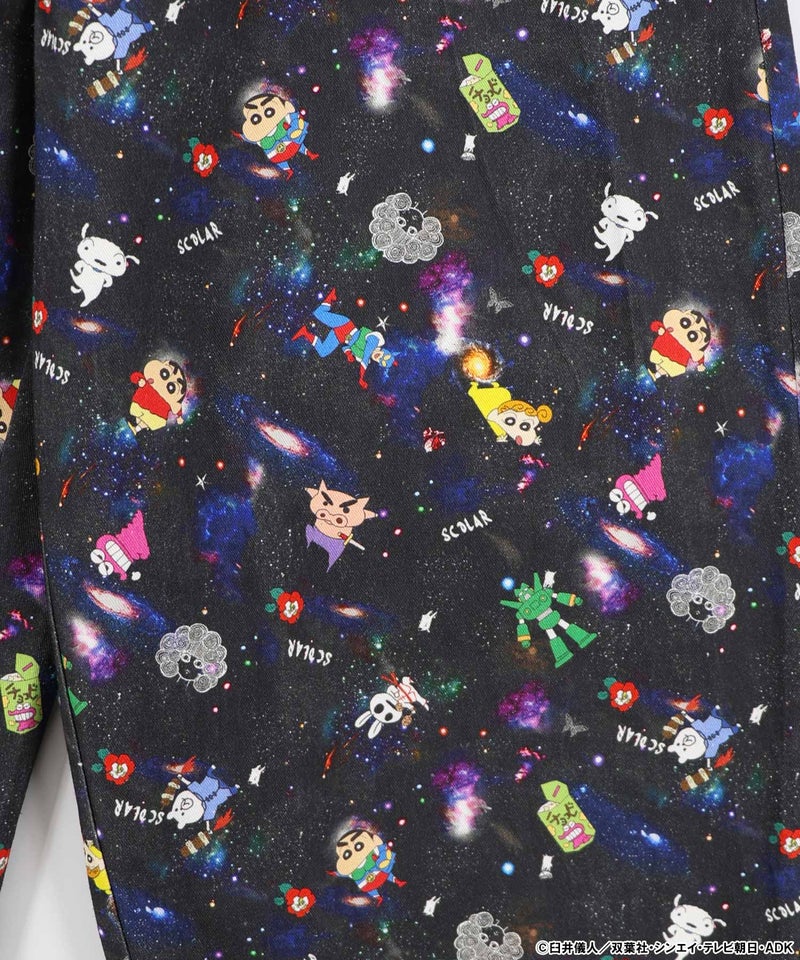 クレヨンしんちゃん×ScoLar 花宇宙の総柄パンツ-10