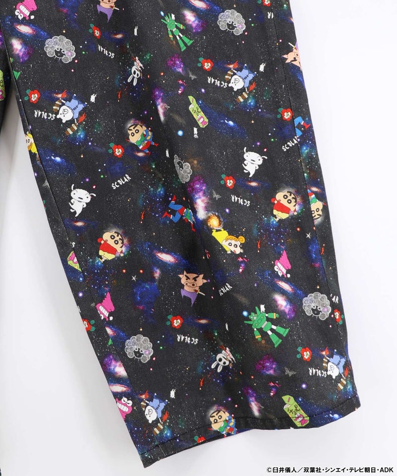 クレヨンしんちゃん×ScoLar 花宇宙の総柄パンツ-13